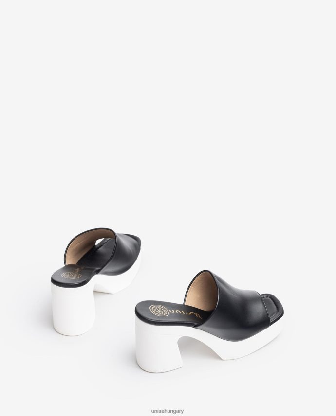 Unisa széles vamp szandál tömbsarokkal nők J4PJX0235 fekete