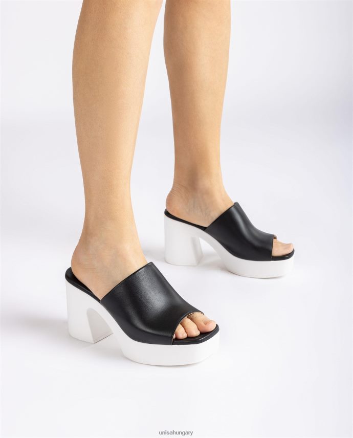 Unisa széles vamp szandál tömbsarokkal nők J4PJX0235 fekete