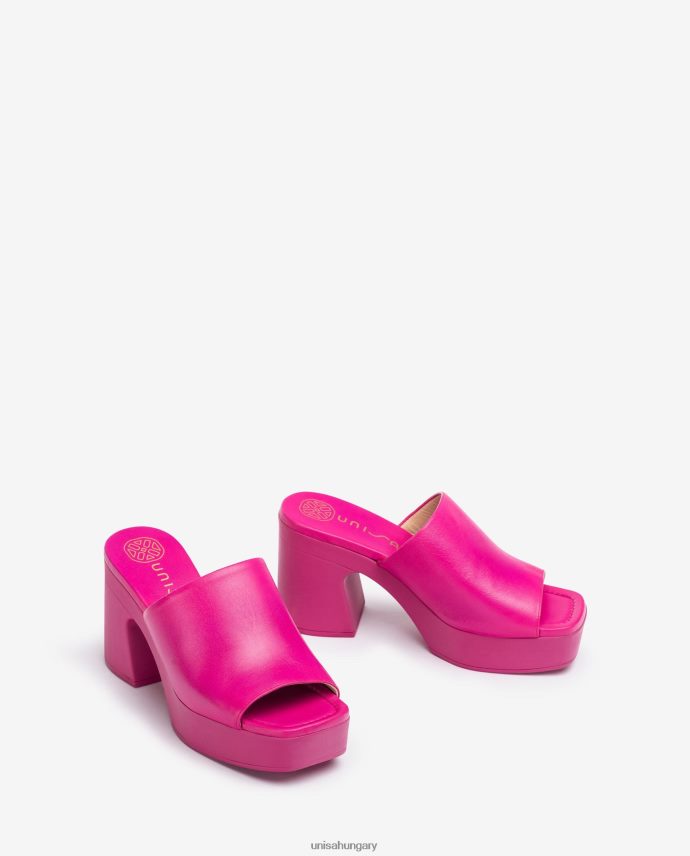 Unisa széles vamp szandál tömbsarokkal nők J4PJX0236 rózsaszín