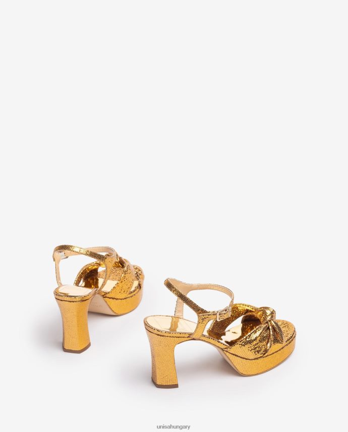 Unisa szandál csomózott pántokkal nők J4PJX01308 Arany