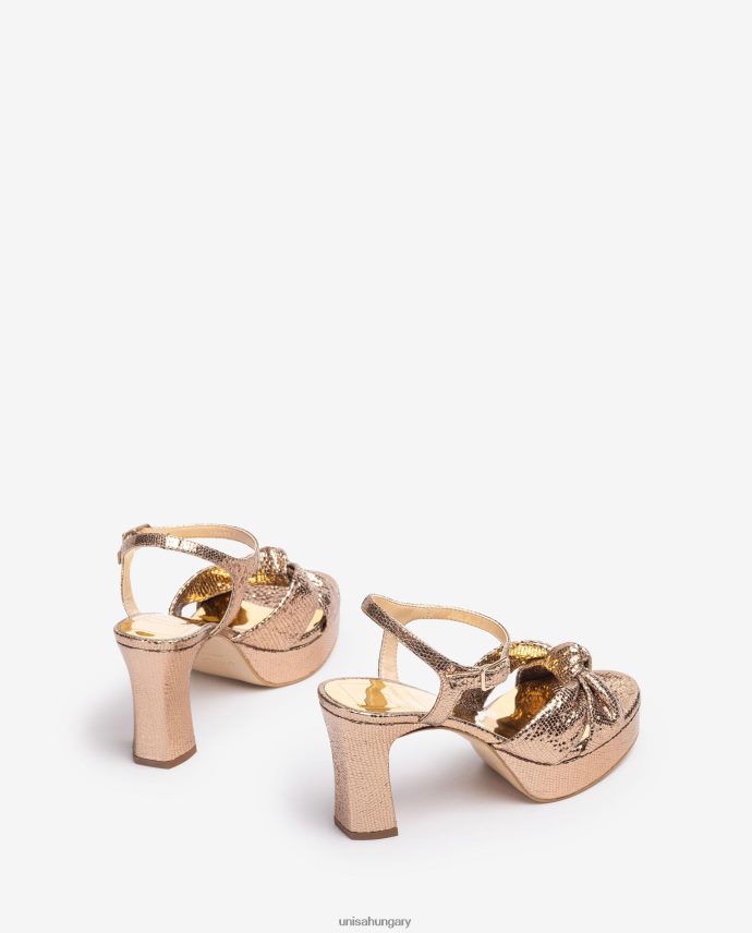 Unisa szandál csomózott pántokkal nők J4PJX01309 bronz
