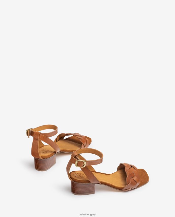 Unisa szandál dekoratív perforációkkal a vámpíron nők J4PJX0306 barna