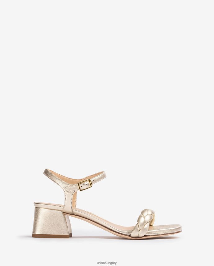 Unisa szandál fonott pánttal nők J4PJX0143 Arany