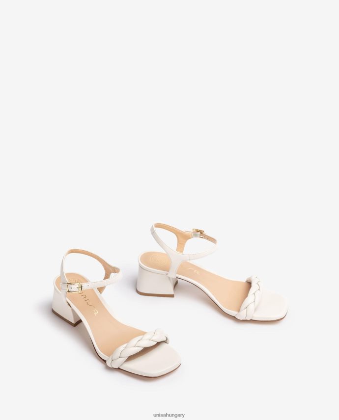 Unisa szandál fonott pánttal nők J4PJX0146 fehér