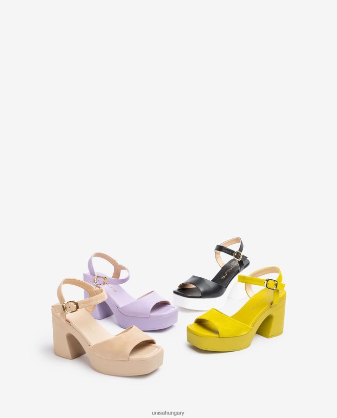 Unisa szandál hozzáillő blokksarokkal nők J4PJX085 zöld