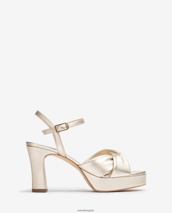 Unisa szandál széles crossover pánttal nők J4PJX017 Arany