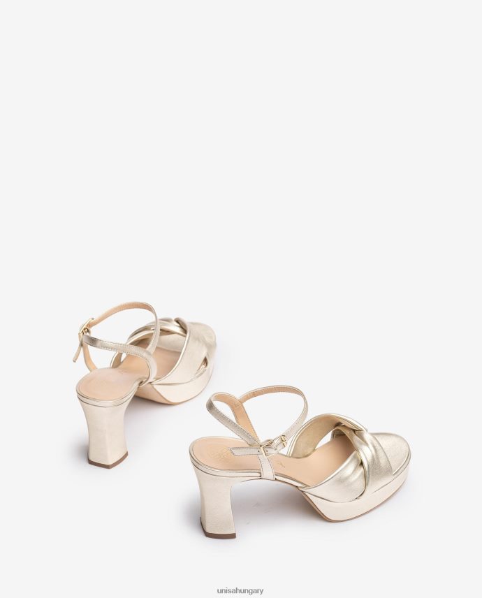 Unisa szandál széles crossover pánttal nők J4PJX017 Arany