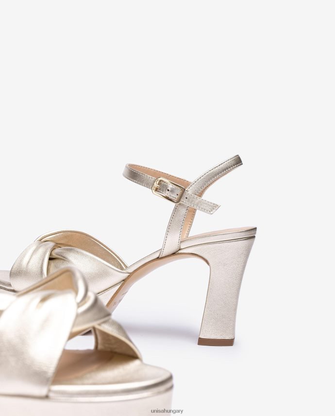 Unisa szandál széles crossover pánttal nők J4PJX017 Arany