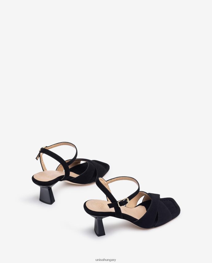 Unisa áthúzható pántos szandál nők J4PJX0312 fekete