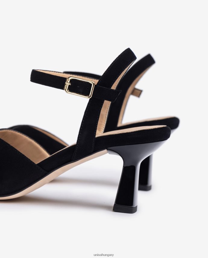 Unisa áthúzható pántos szandál nők J4PJX0312 fekete