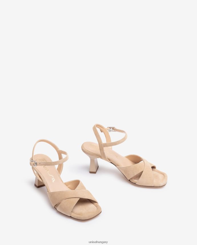 Unisa áthúzható pántos szandál nők J4PJX0313 bézs