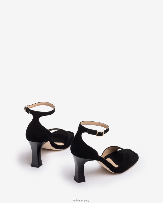Unisa velúr d\'orsay bokapántos szandál nők J4PJX0260 fekete