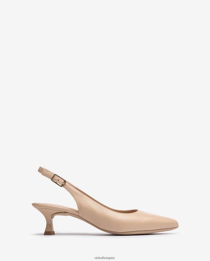 Unisa bőr heveder hátul nők J4PJX0515 bézs