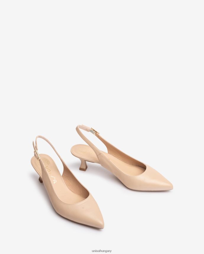 Unisa bőr heveder hátul nők J4PJX0515 bézs