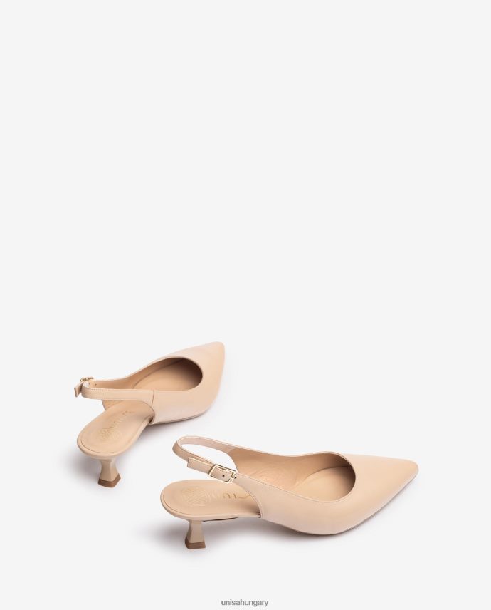 Unisa bőr heveder hátul nők J4PJX0515 bézs