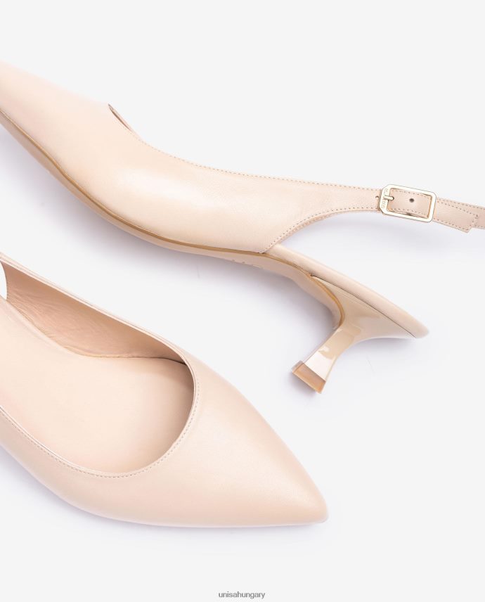 Unisa bőr heveder hátul nők J4PJX0515 bézs