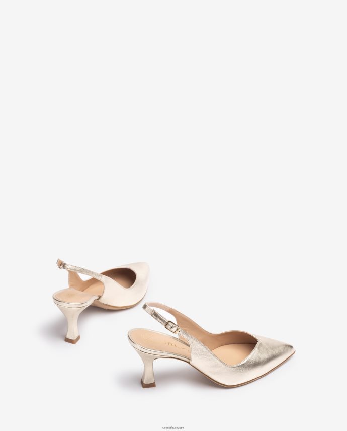 Unisa d\'orsay bokapántos hevederes hátsó cipő festett sarokkal nők J4PJX0502 Arany