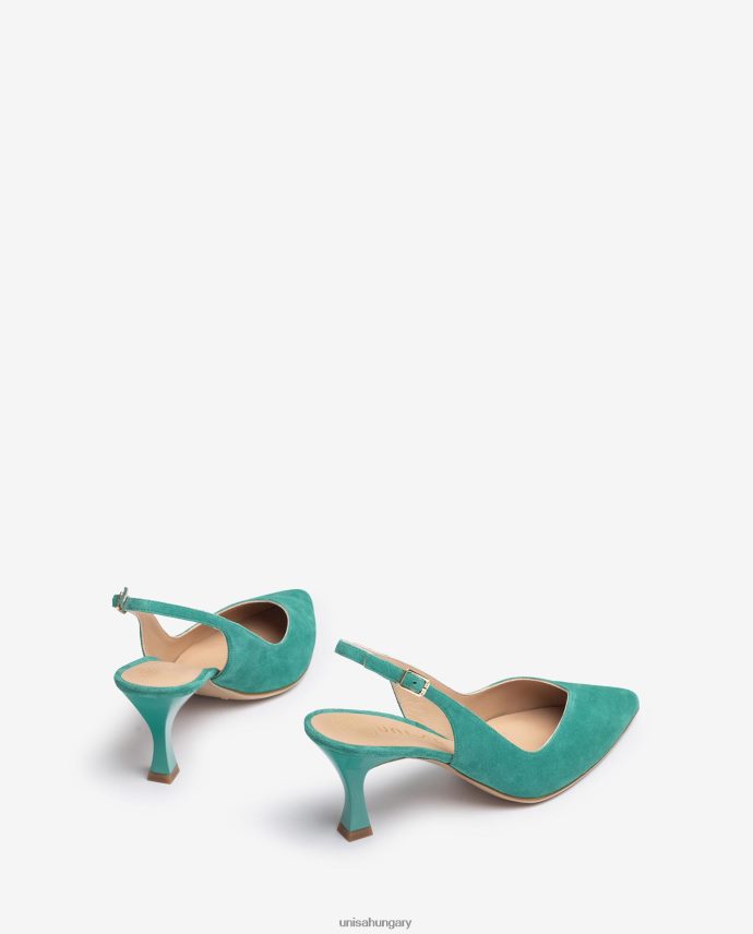 Unisa d\'orsay bokapántos hevederes hátsó cipő festett sarokkal nők J4PJX0506 zöld