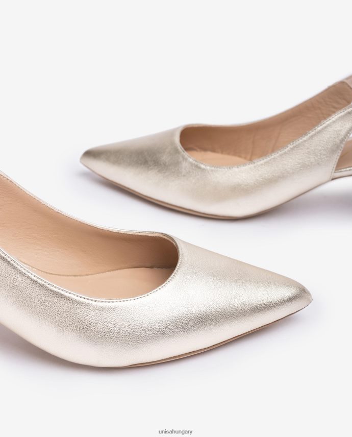 Unisa fém hatású bőr heveder hátul nők J4PJX0500 divat