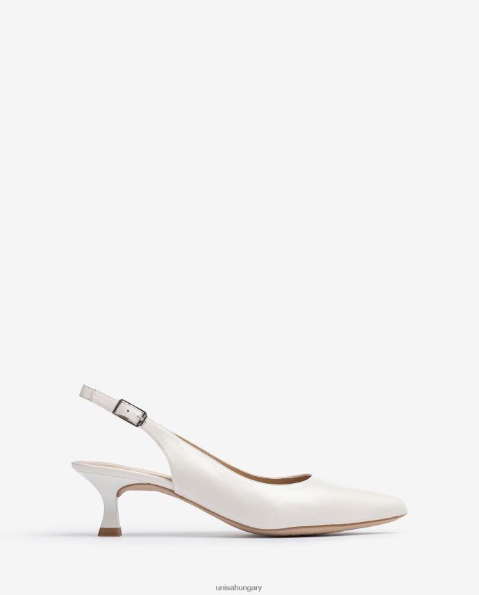 Unisa hegyes lábujj slingback nők J4PJX0545 fehér