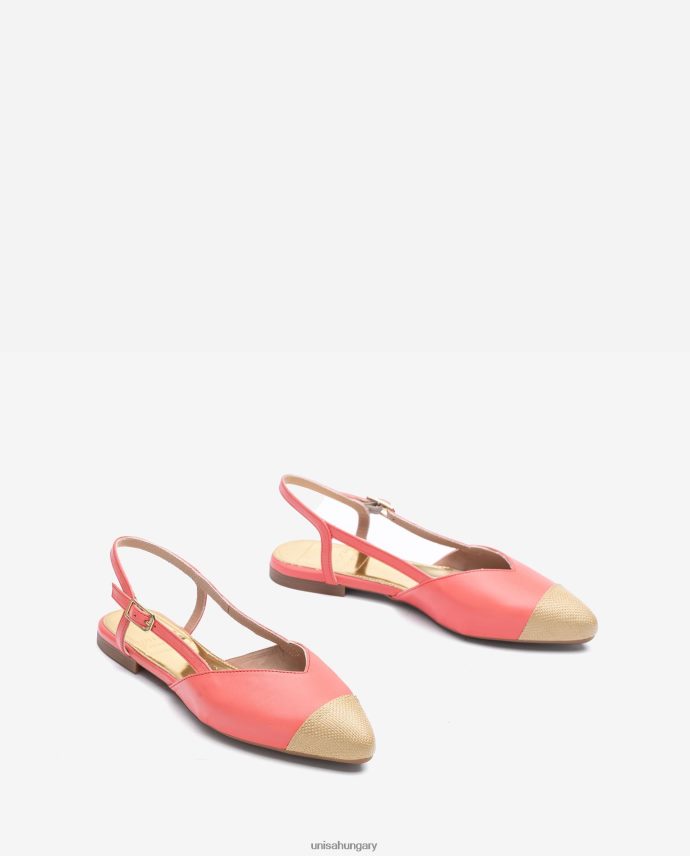 Unisa kéttónusú lapos slingback cipő nők J4PJX01327 kecses