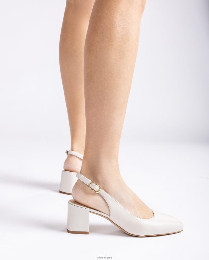 Unisa széles sarokkal visszakötve nők J4PJX0496 fehér