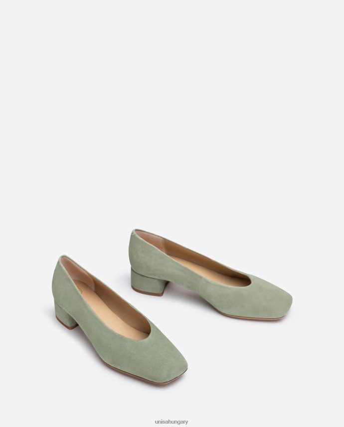 Unisa V-vágású felső szivattyú nők J4PJX0584 zöld