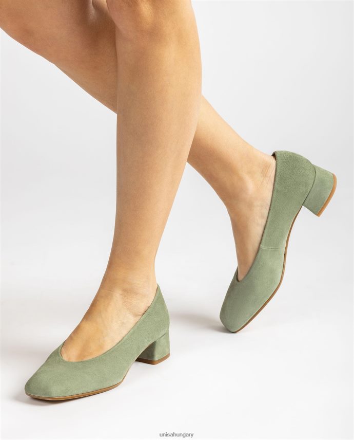 Unisa V-vágású felső szivattyú nők J4PJX0584 zöld