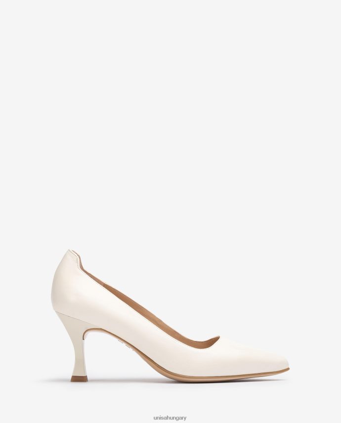 Unisa pumpa festett sarokkal nők J4PJX0574 fehér