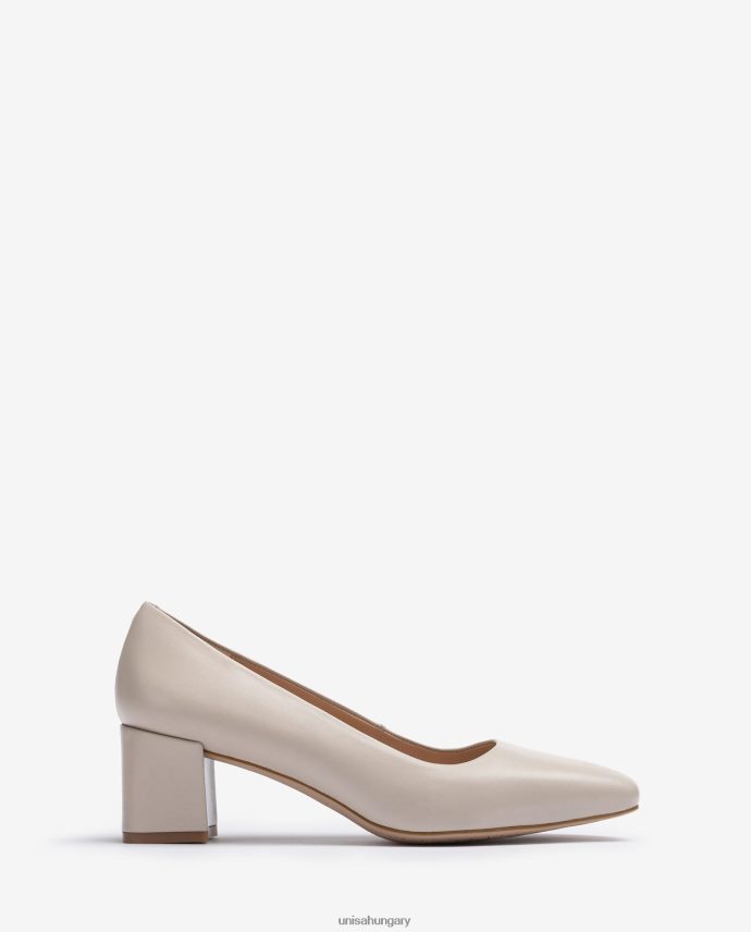 Unisa pumpa széles sarokkal nők J4PJX0566 bézs