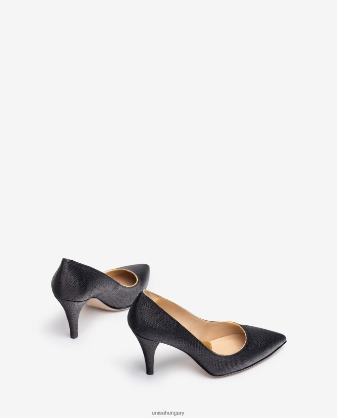 Unisa rafiában készült szivattyú nők J4PJX01323 fekete