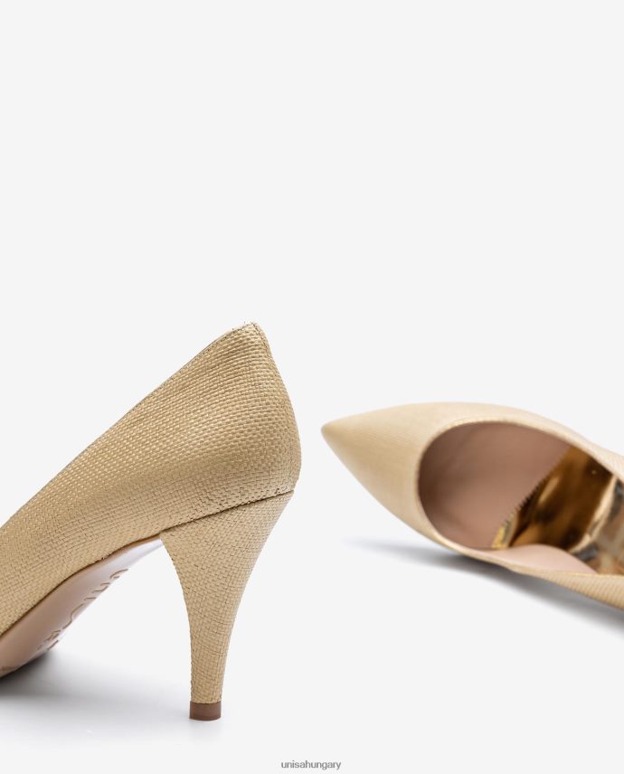 Unisa rafiában készült szivattyú nők J4PJX01326 barna