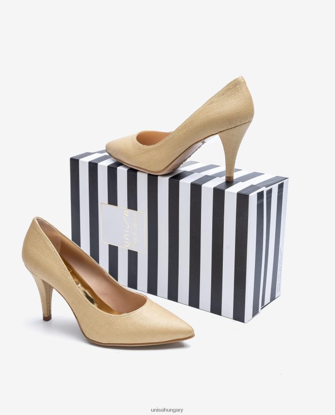 Unisa rafiában készült szivattyú nők J4PJX01326 barna