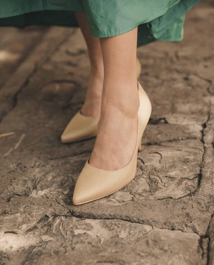 Unisa rafiában készült szivattyú nők J4PJX01326 barna