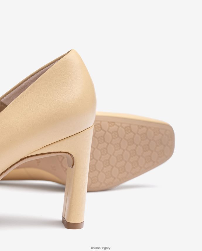 Unisa szögletes lábujj pumpák nők J4PJX0589 bézs