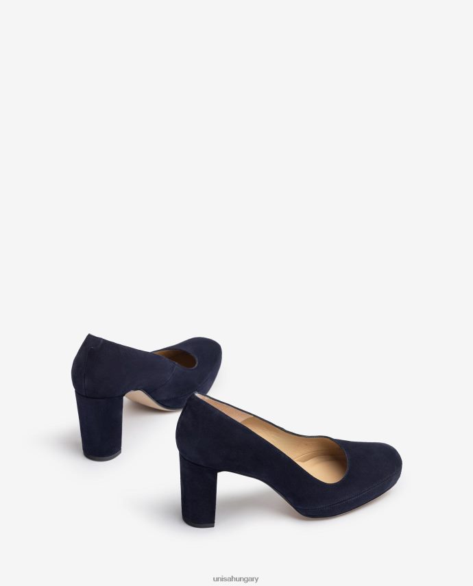 Unisa szögletes orrú pumpa hátsó varrással nők J4PJX0591 kék