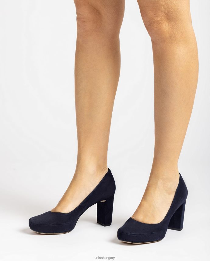 Unisa szögletes orrú pumpa hátsó varrással nők J4PJX0591 kék