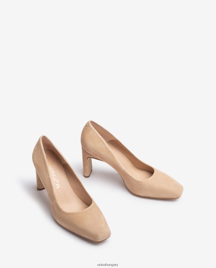 Unisa szögletes orrú pumpa nők J4PJX0550 bézs