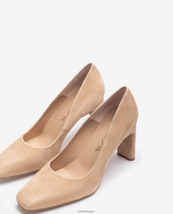 Unisa szögletes orrú pumpa nők J4PJX0550 bézs