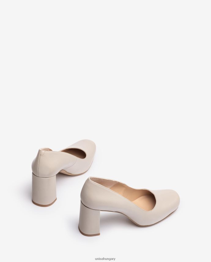 Unisa szögletes orrú pumpa platformmal nők J4PJX0565 bézs
