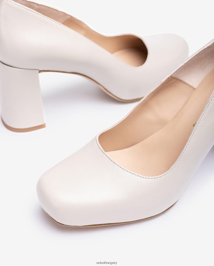 Unisa szögletes orrú pumpa platformmal nők J4PJX0565 bézs