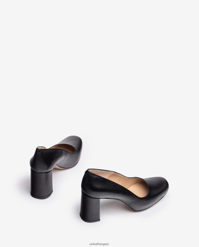 Unisa szögletes orrú pumpa platformmal nők J4PJX0578 fekete