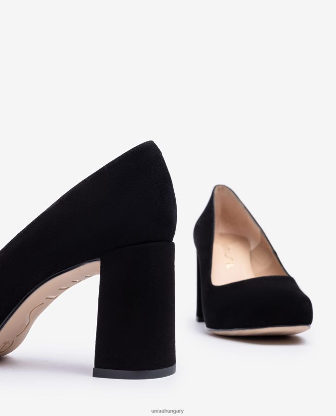 Unisa szögletes orrú pumpa platformmal nők J4PJX0579 fekete