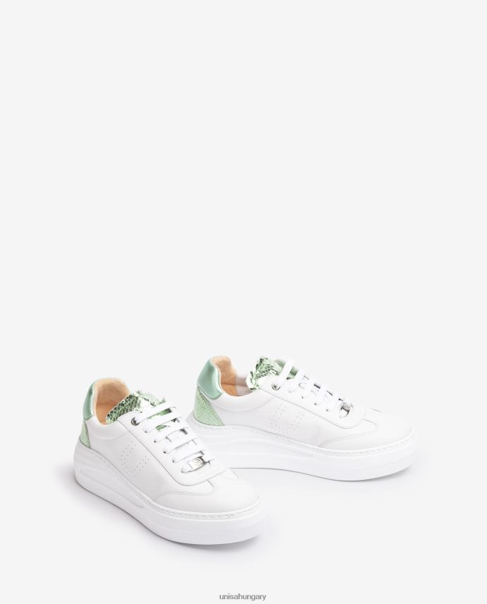 Unisa bőr tornacipő maxi talppal nők J4PJX0662 fehér
