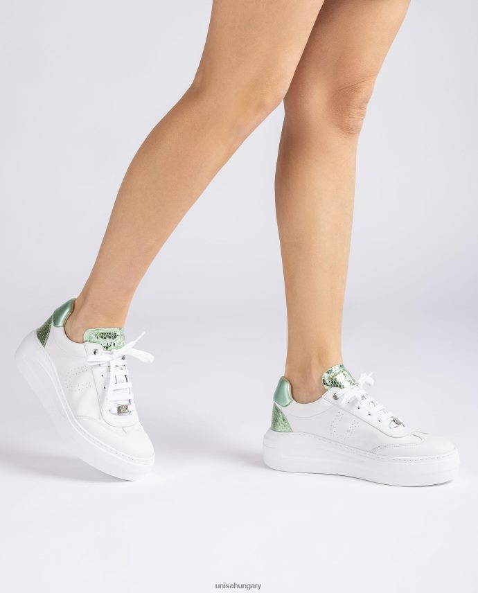 Unisa bőr tornacipő maxi talppal nők J4PJX0662 fehér