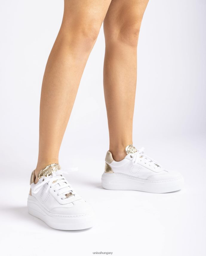 Unisa bőr tornacipő maxi talppal nők J4PJX0664 fehér