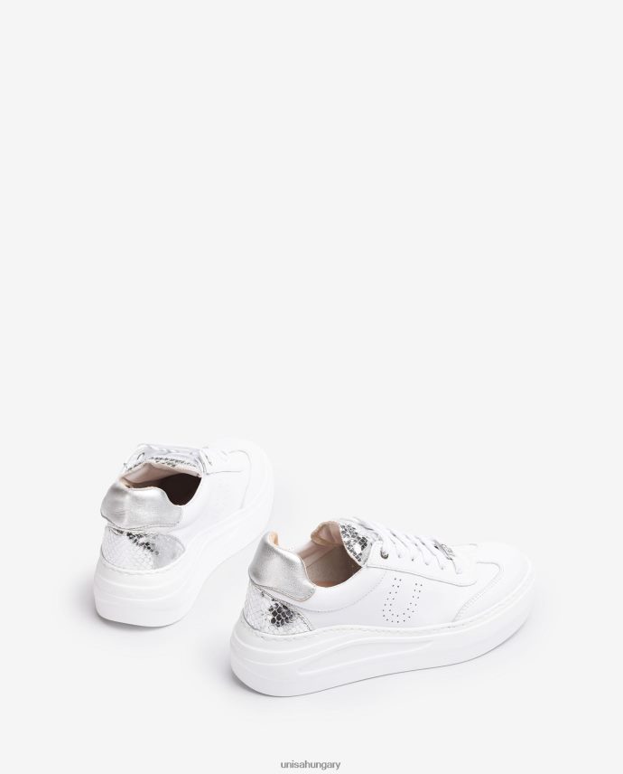 Unisa bőr tornacipő maxi talppal nők J4PJX0665 fehér