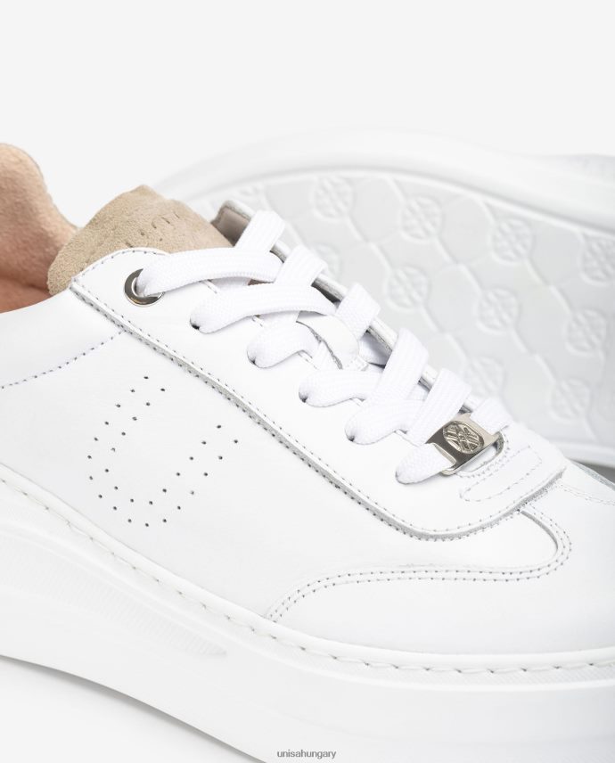 Unisa bőr tornacipő maxi talppal nők J4PJX0673 fehér