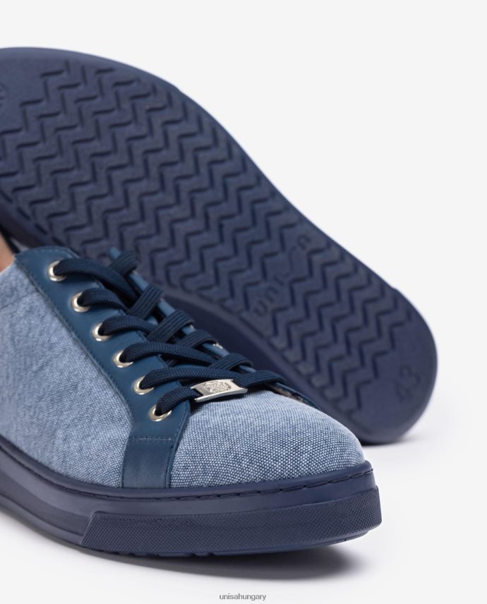 Unisa újrahasznosított anyagból készült tornacipő nők J4PJX0681 kék