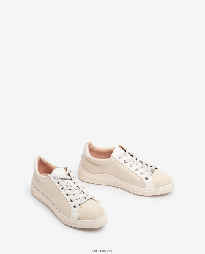 Unisa újrahasznosított anyagból készült tornacipő nők J4PJX0682 fehér